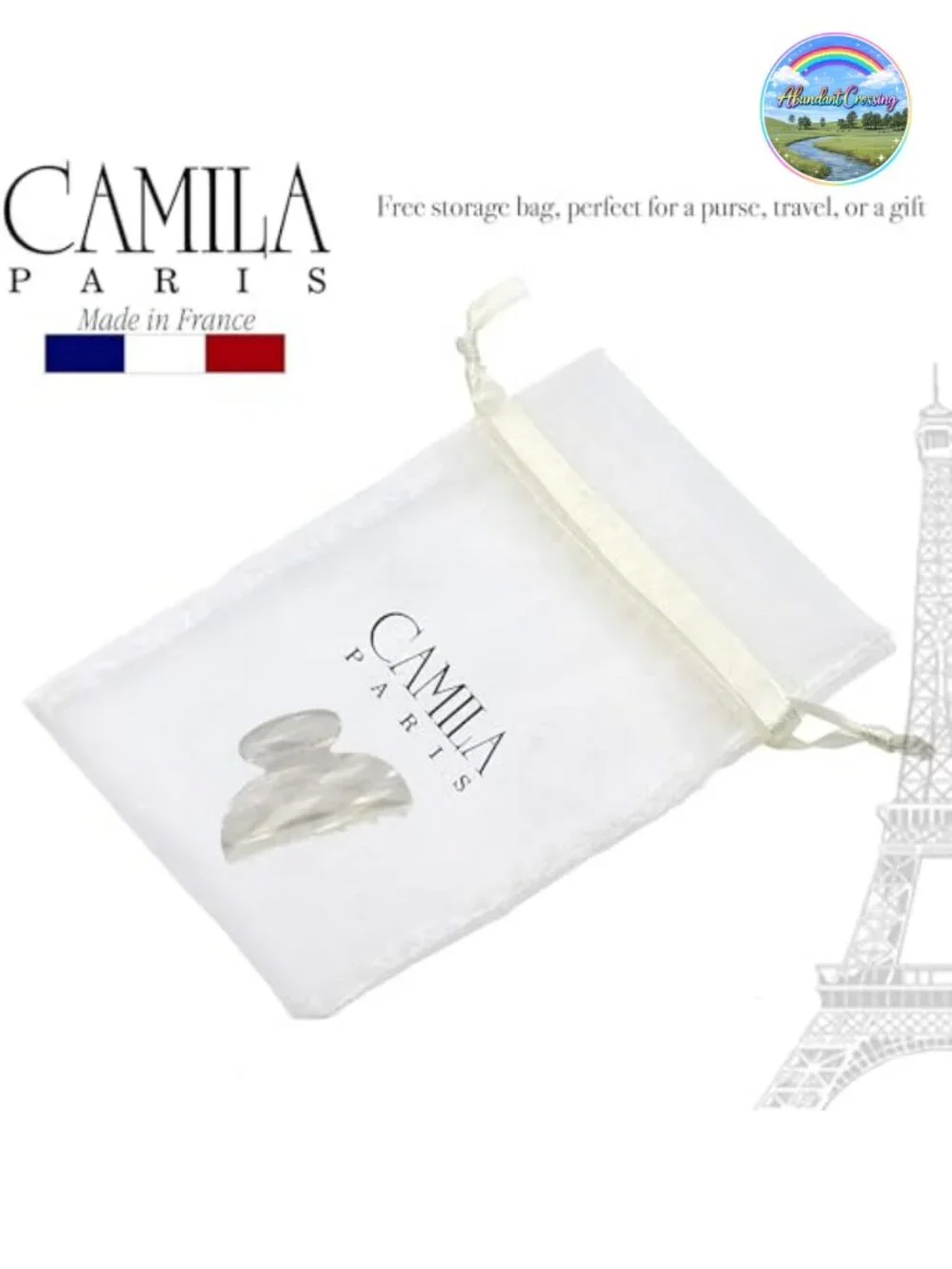 Handmade French Hair Claw Clip Small Strong Hold No Slip Grip Cellulose Acetate